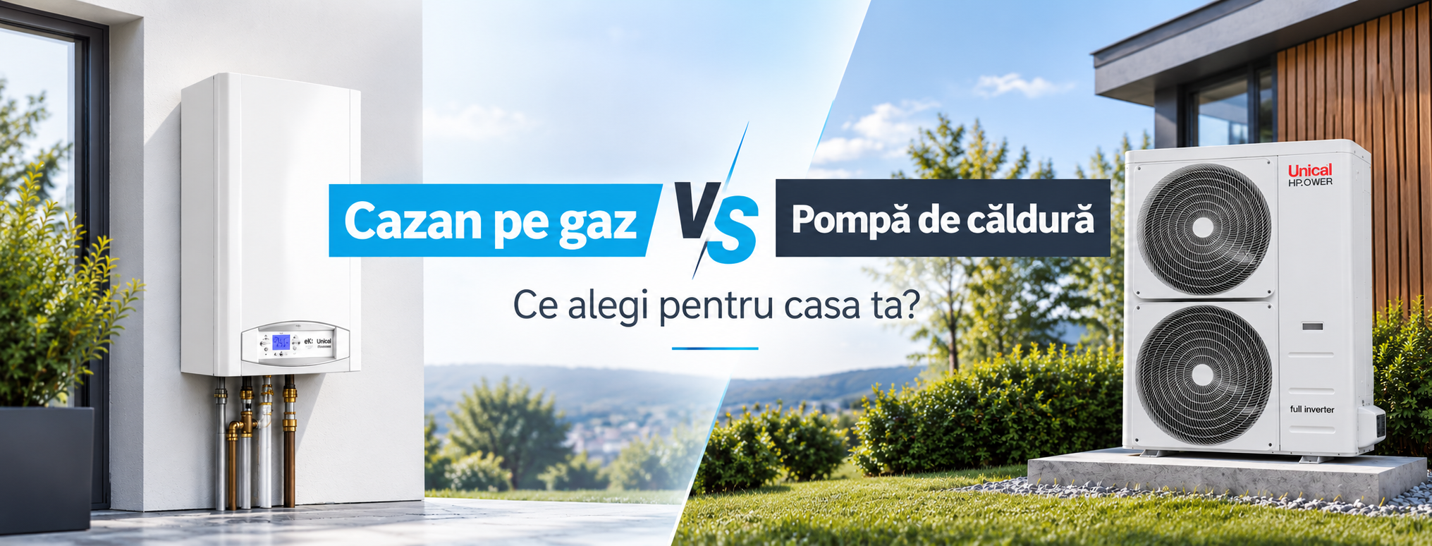 Cazan pe gasa sau pompa de caldura